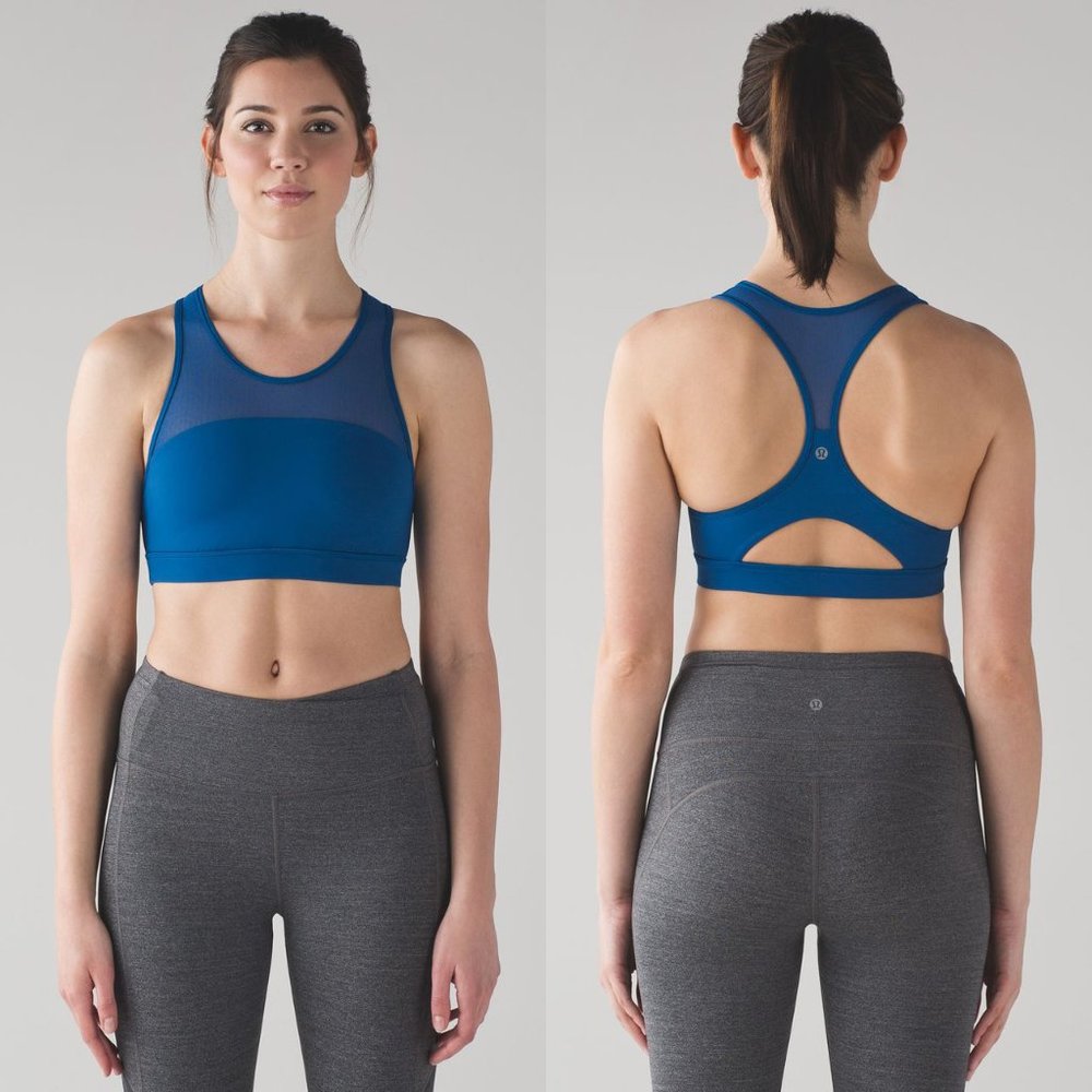 Lululemon royal blue Move mesh dot sports bra 4